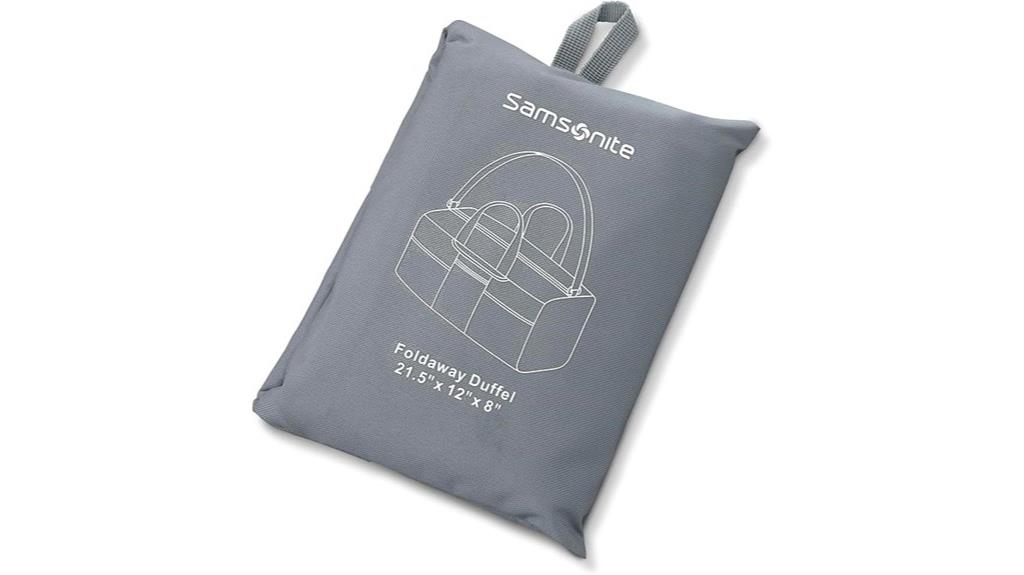 blue samsonite foldaway duffle