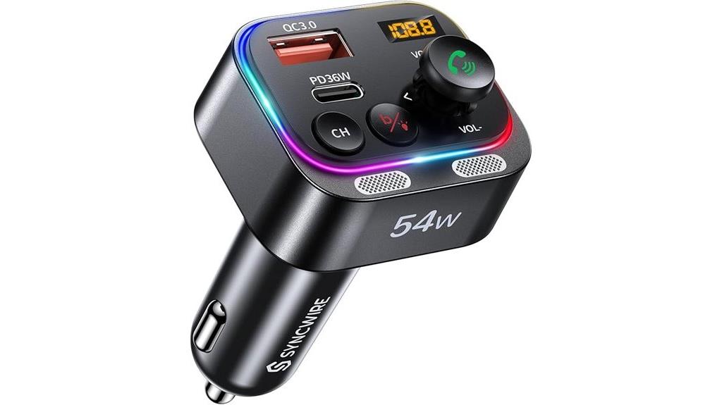 bluetooth 5 4 fm transmitter
