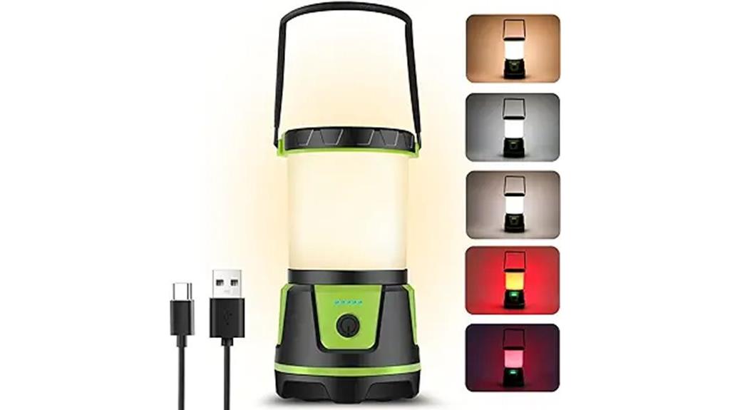 bright rechargeable camping lantern