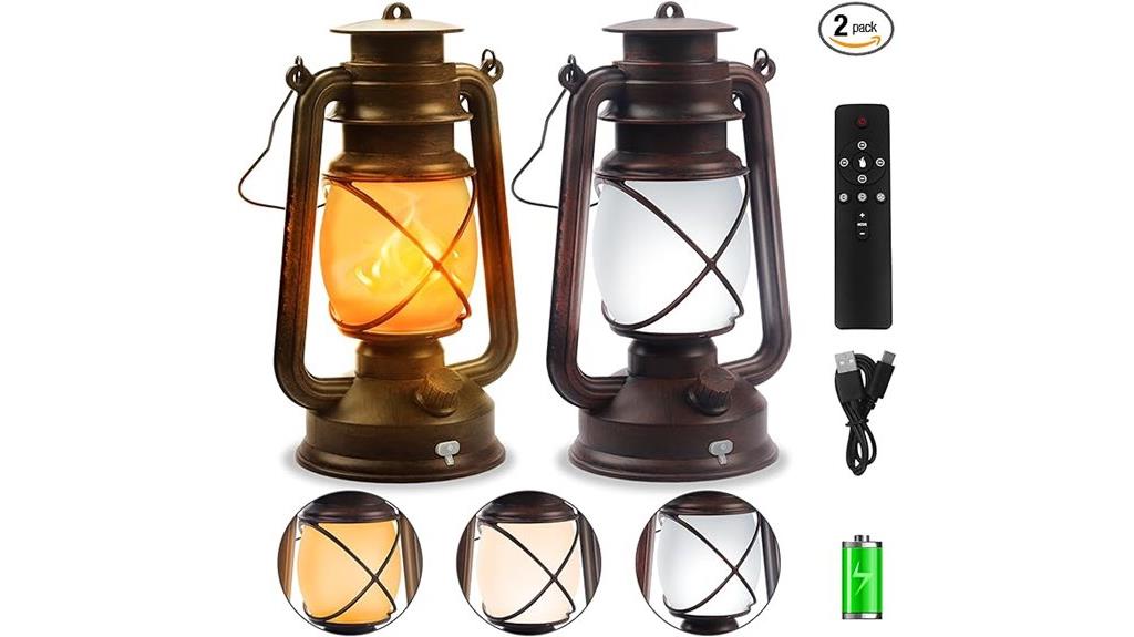 bronze vintage led lanterns