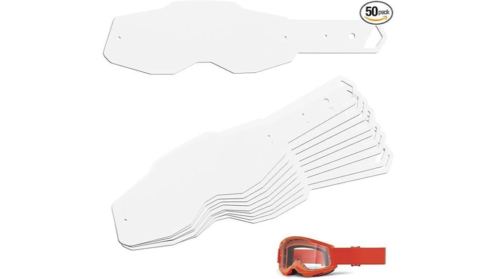 bulk dirt bike goggle tear offs