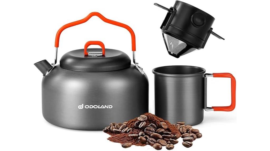 camping coffee kettle set