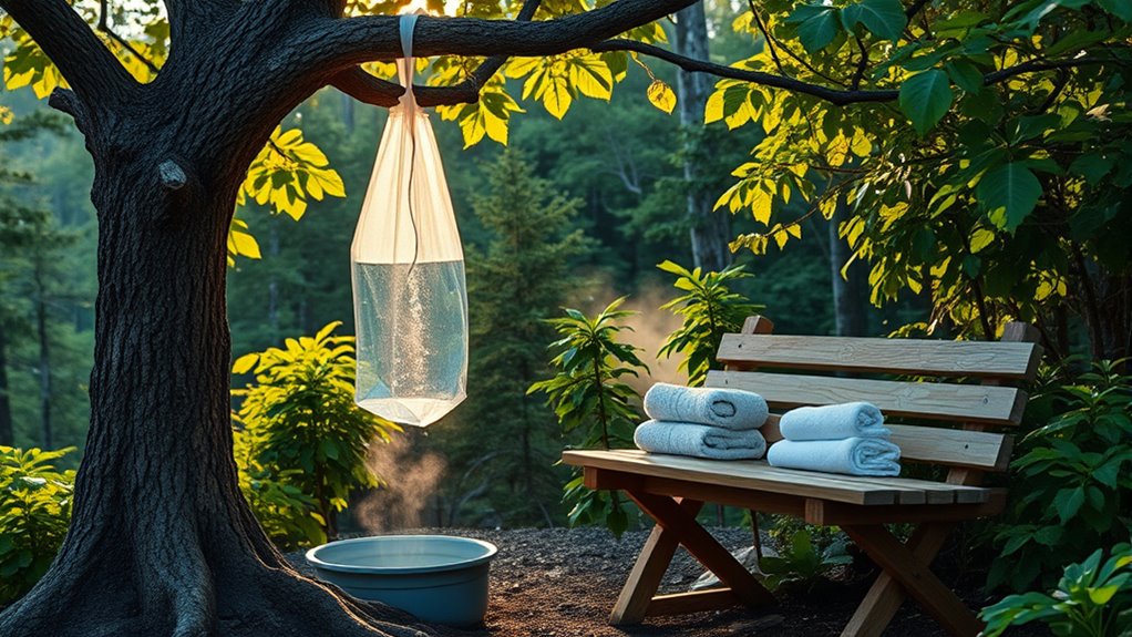 camping shower features checklist