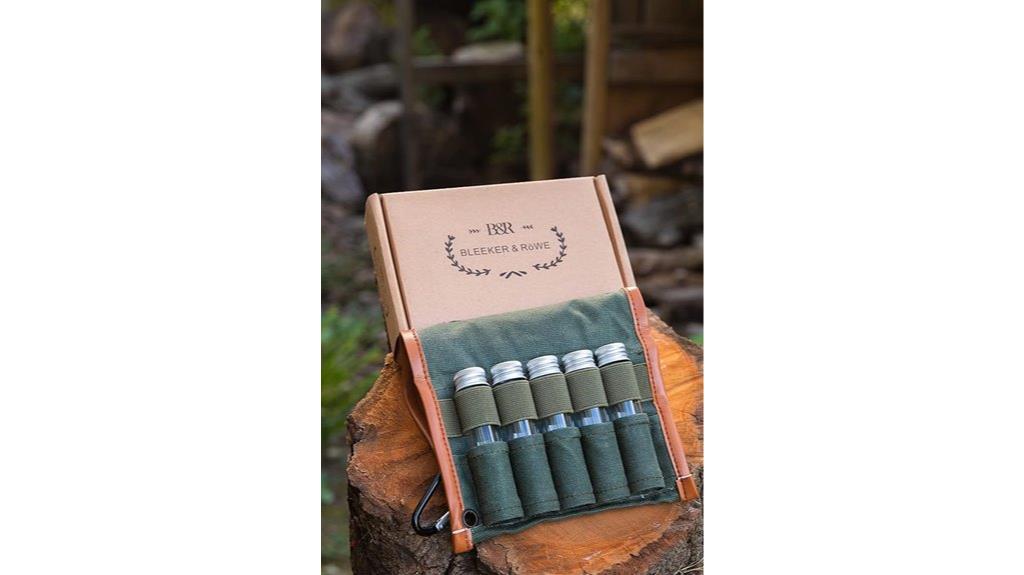 camping spice kit with jars