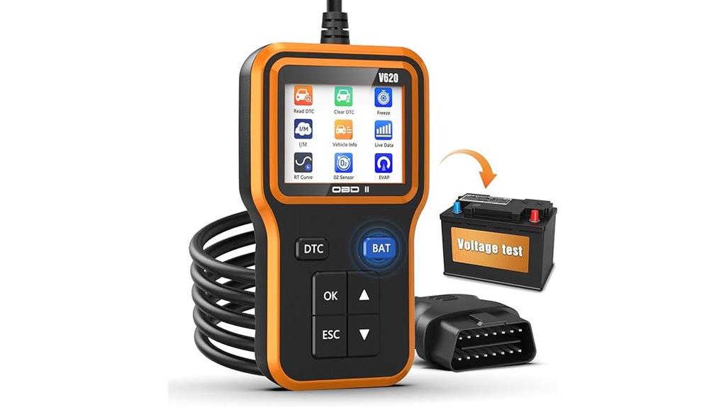 car diagnostic and battery tester