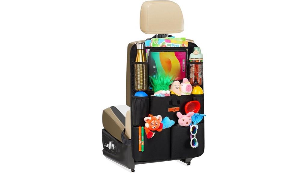 car organizer with tablet