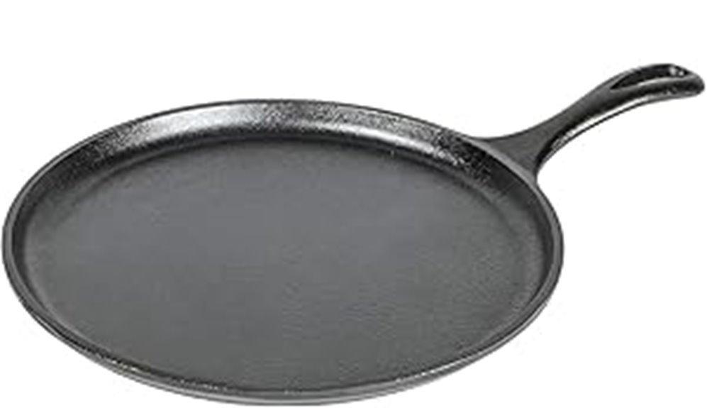 cast iron round griddle