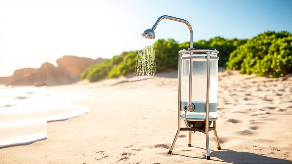 choosing portable shower features