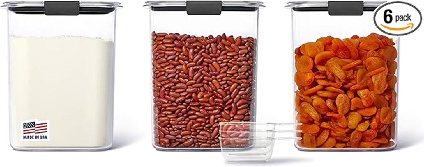 clear durable food containers