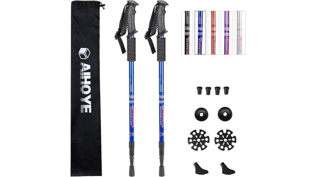 collapsible adjustable hiking poles