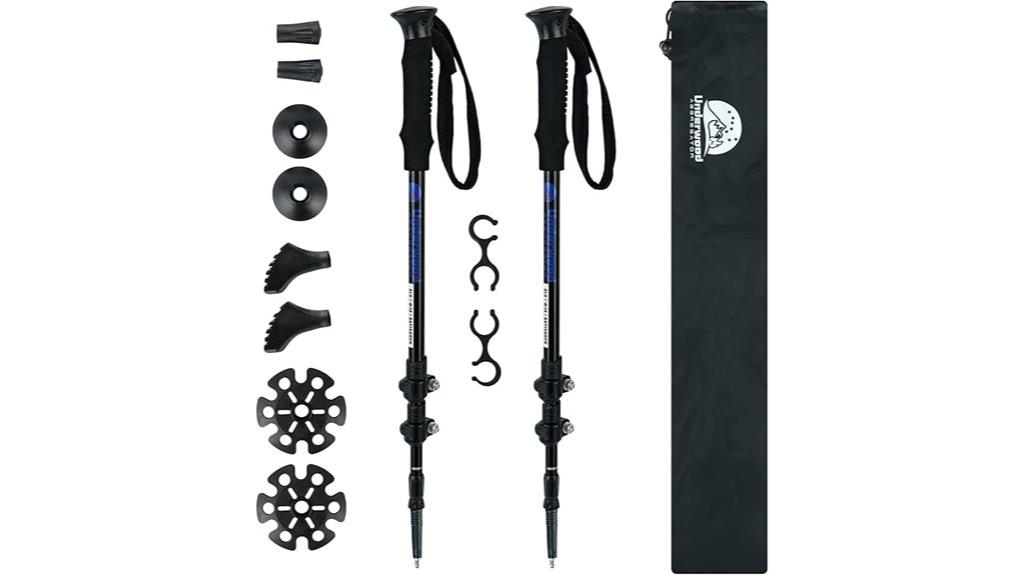 collapsible trekking pole set