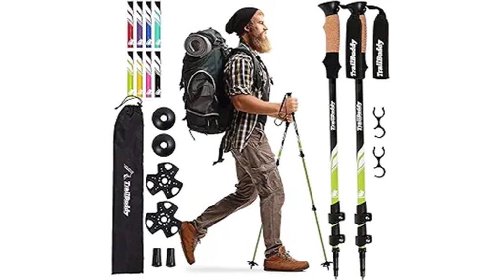 collapsible trekking poles