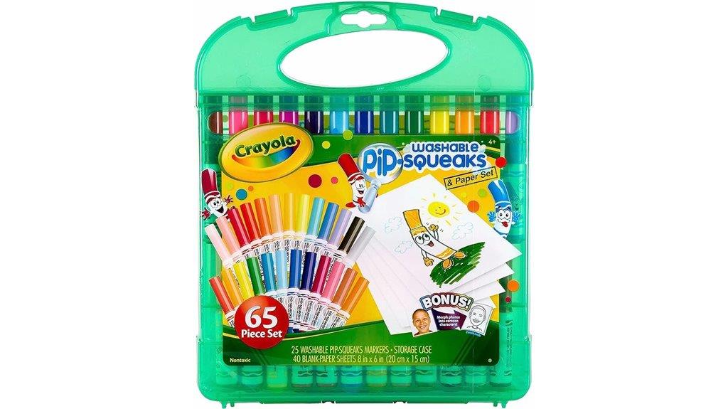 colorful washable marker set