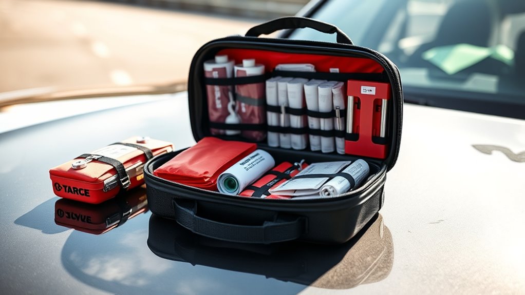 compact organized vehicle trauma kit