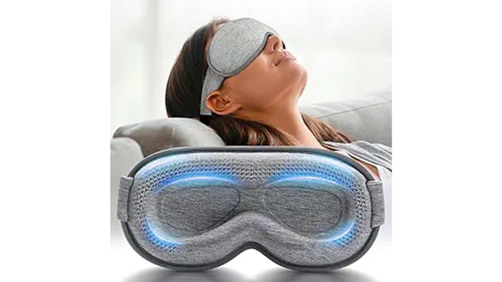 contoured foam sleeping mask