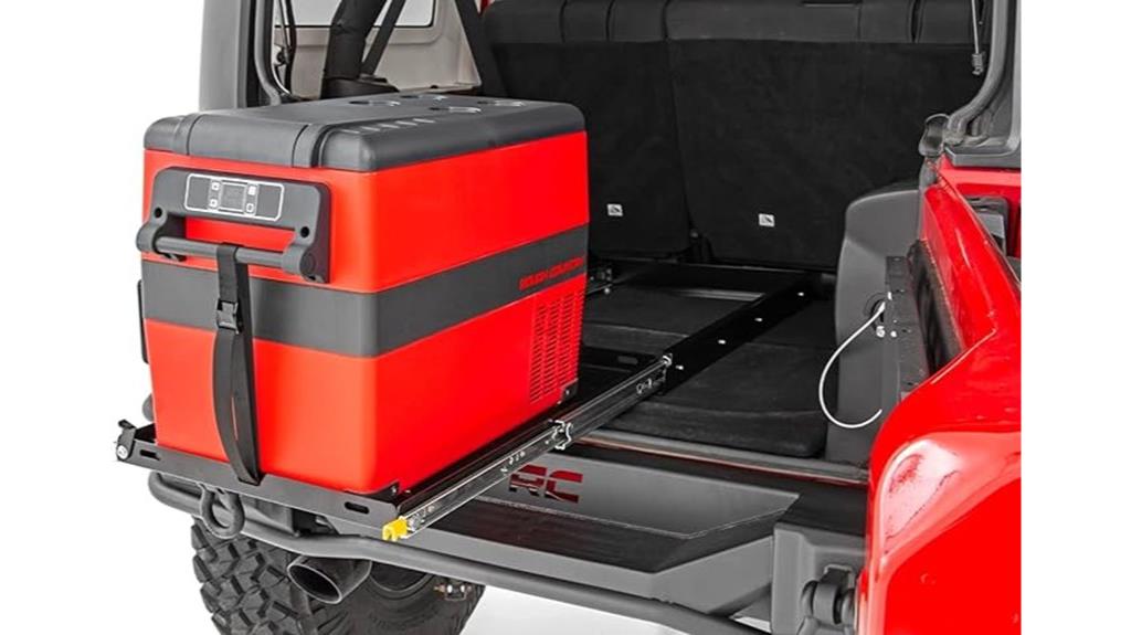 cooler sliding tray accessory
