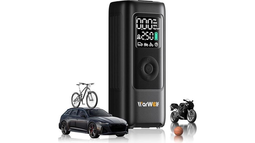 digital tire inflator auto shut off