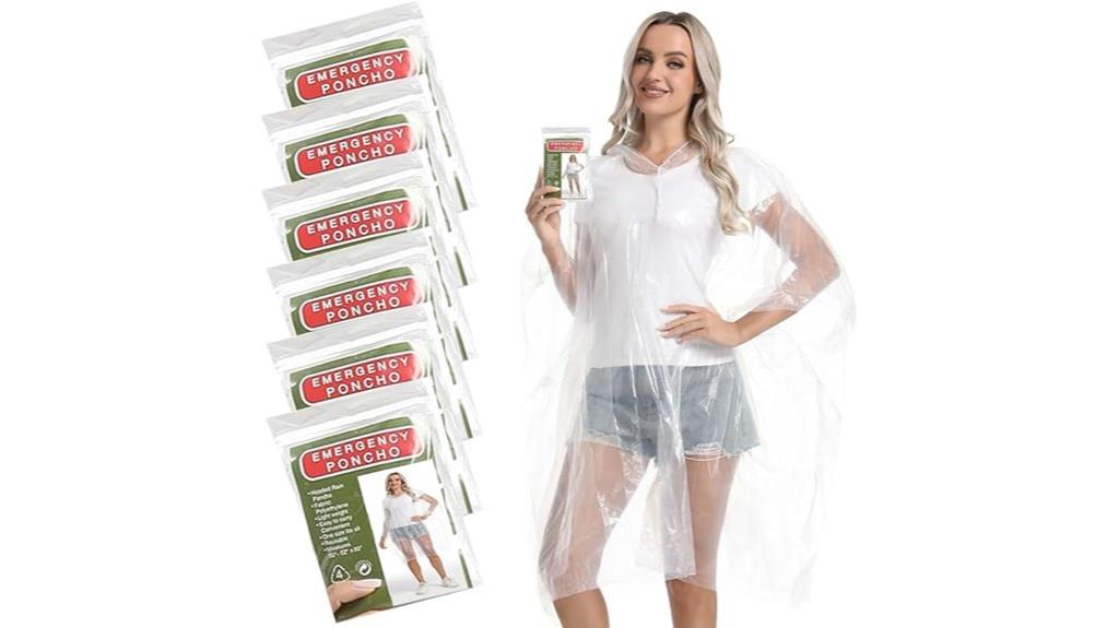 disposable adult rain ponchos