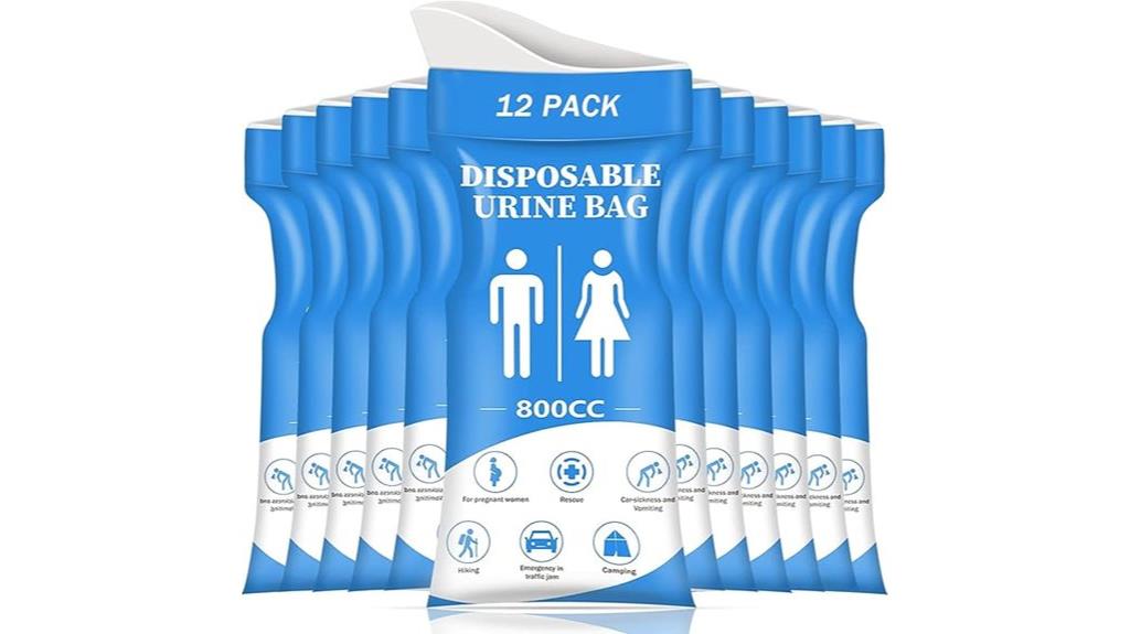 disposable urine bags pack