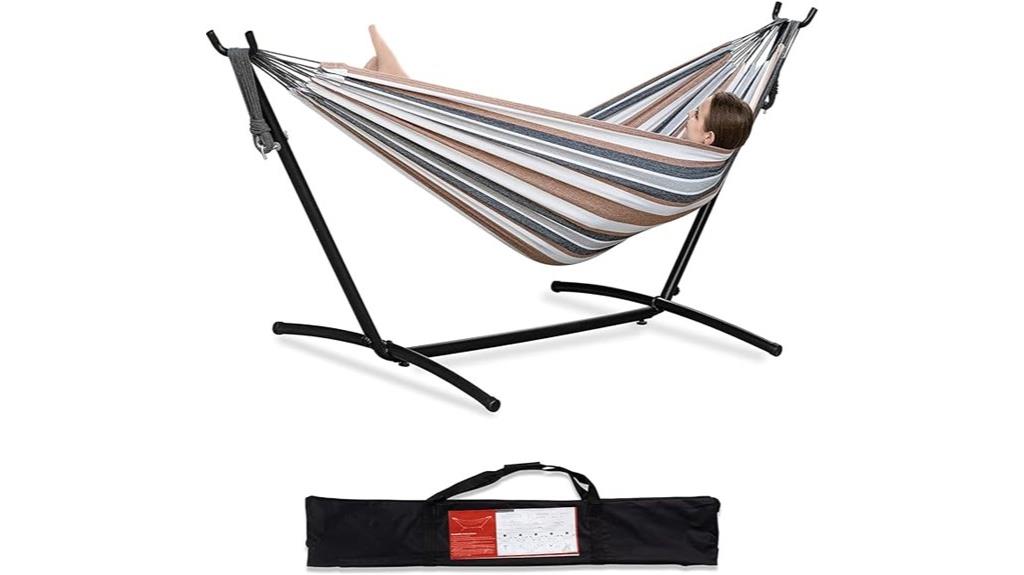 double hammock with stand
