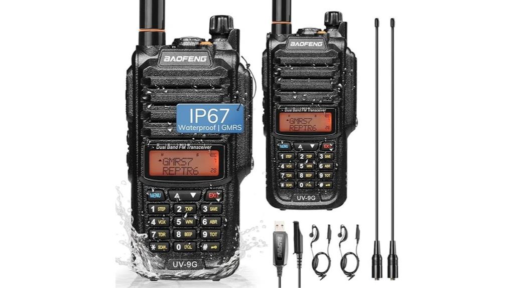 dual gmrs radios pack