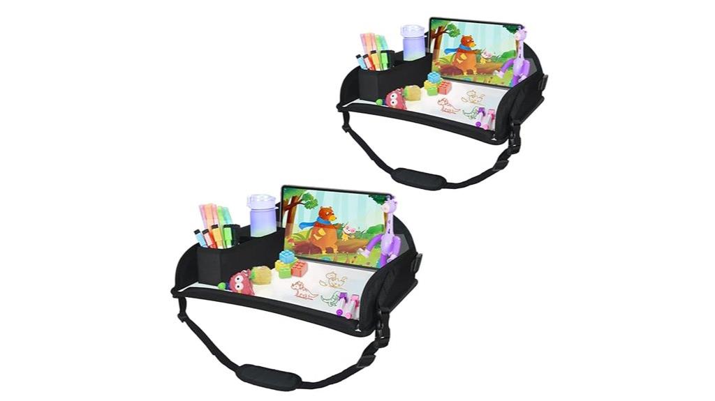dual kids airplane trays
