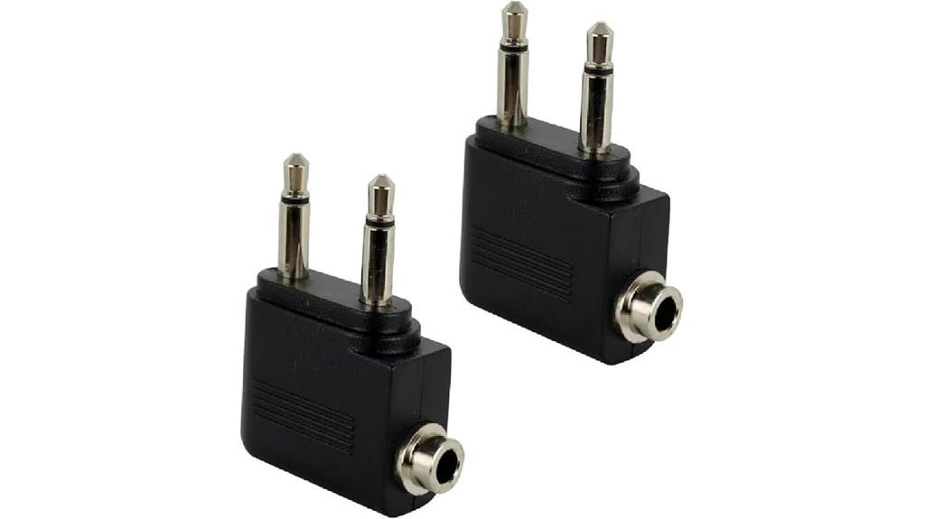 dual silver 35mm adapters