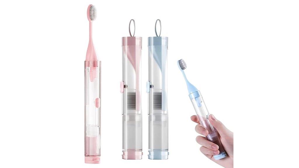 dual travel toothbrush set