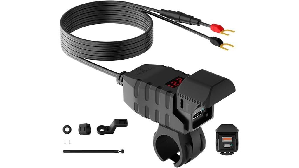 dual usb motorcycle charger