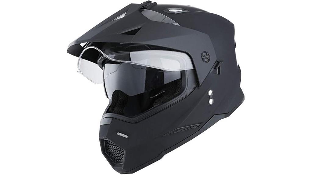 dual visor motorcycle helmet