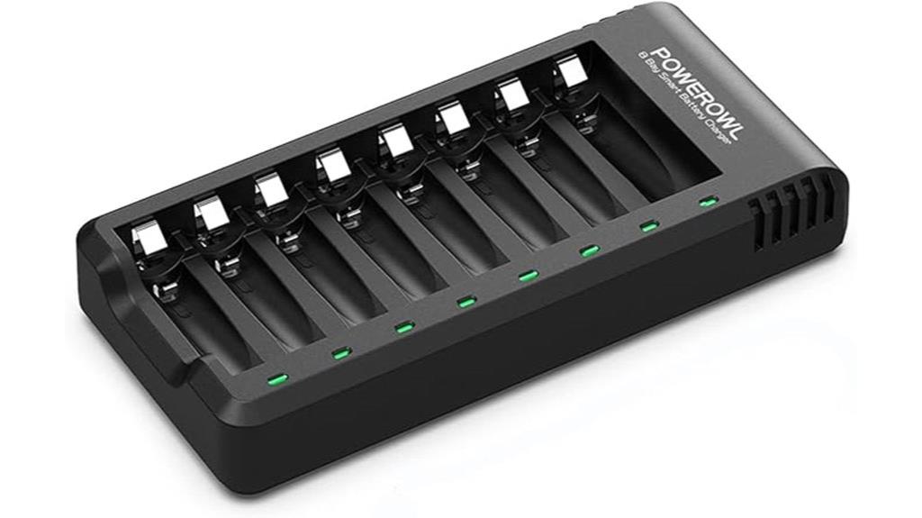 eight bay battery charger