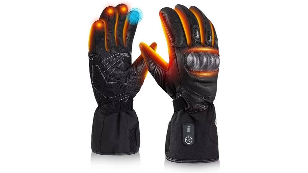 electric heated winter gloves
