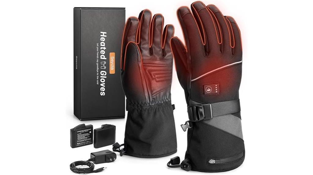 electric heated winter gloves