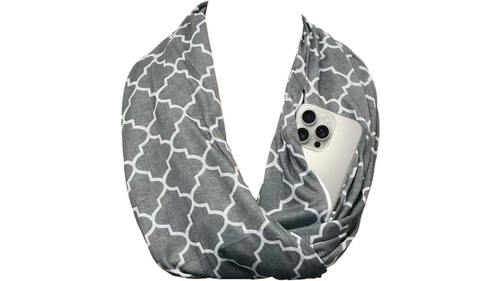 elegant quatrefoil infinity scarf