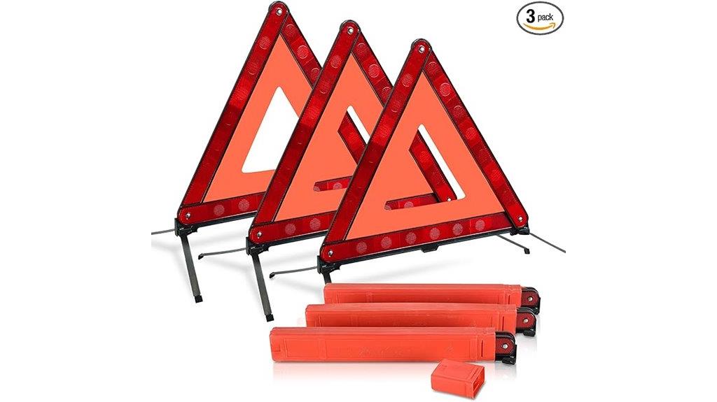 emergency warning triangle set