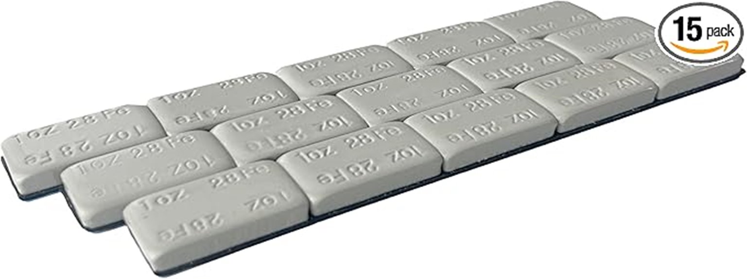 fifteen 1oz grey weights