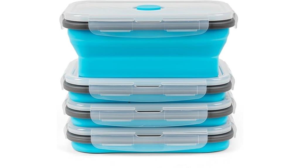 flexible silicone storage containers