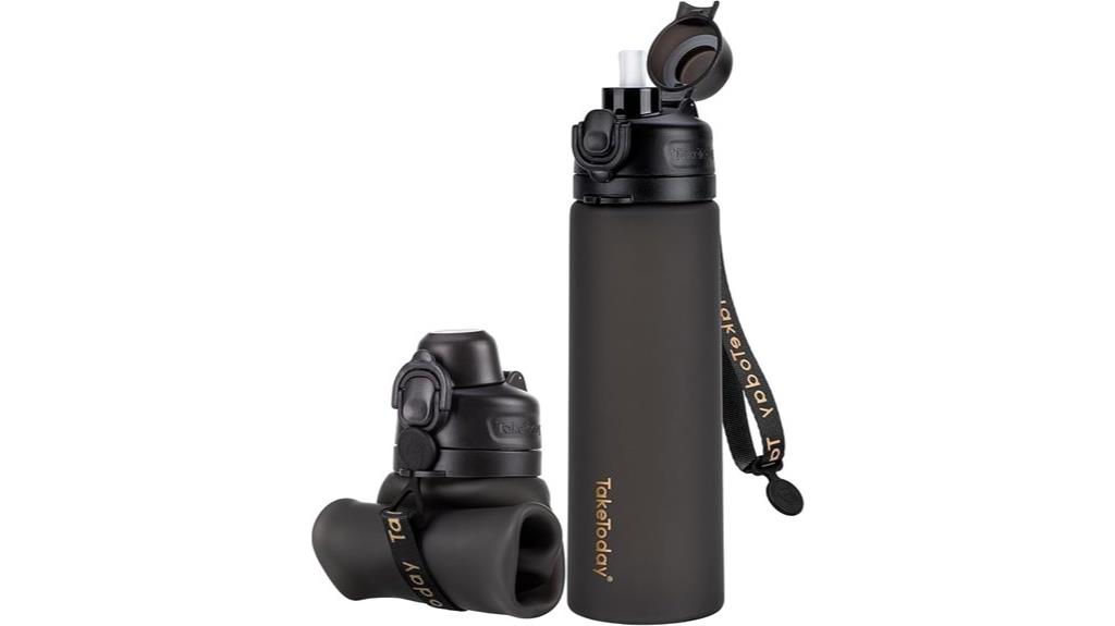 foldable leak proof travel bottle