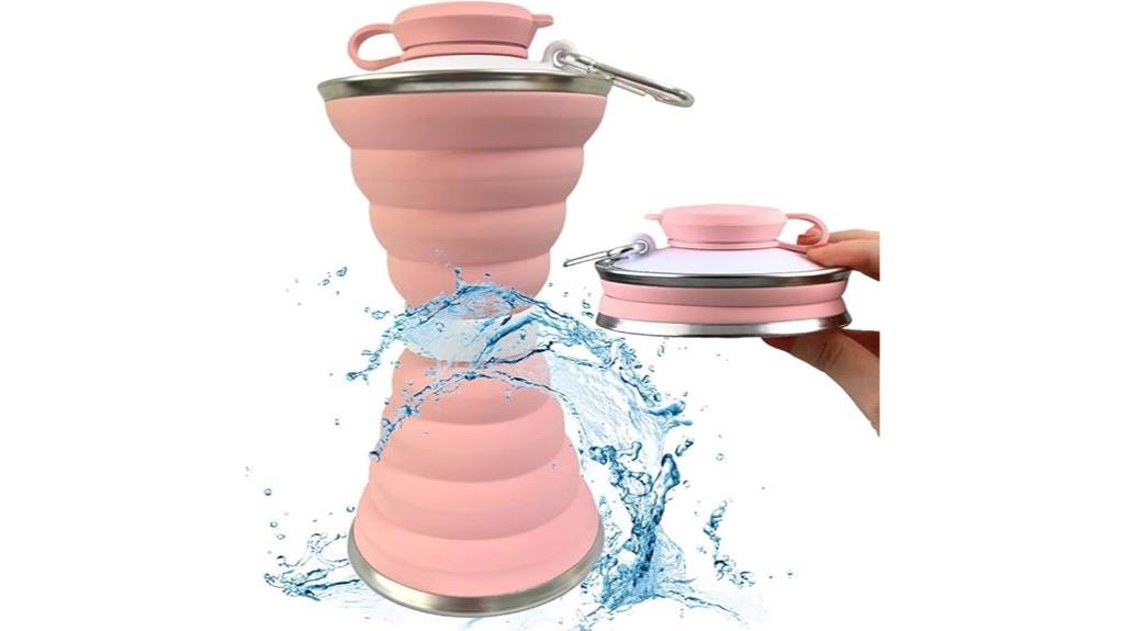 foldable silicone water bottle