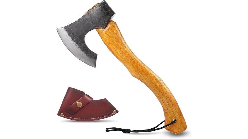 forged steel camping hatchet