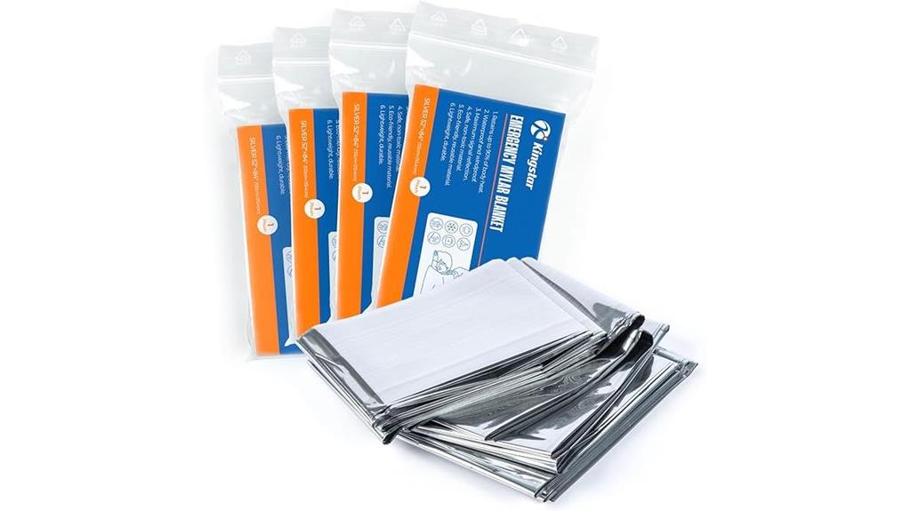 four pack mylar blankets