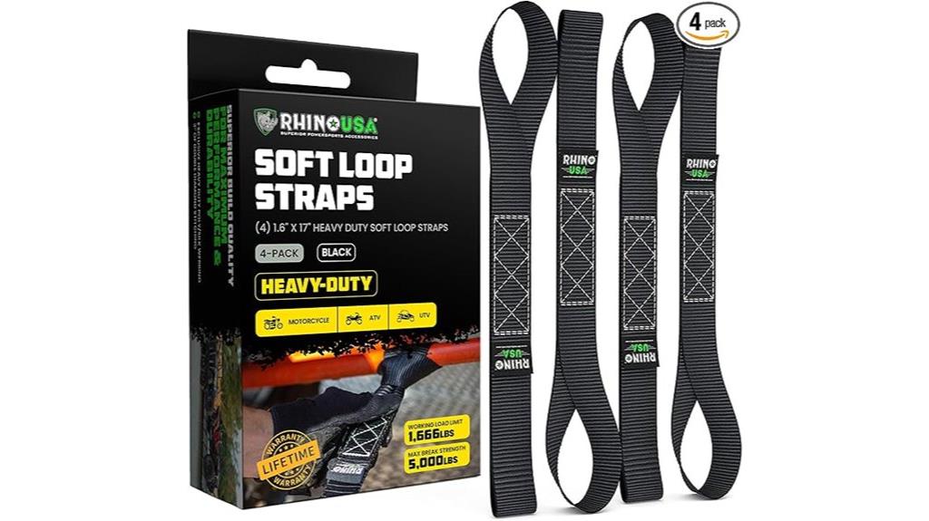 four pack soft loop straps