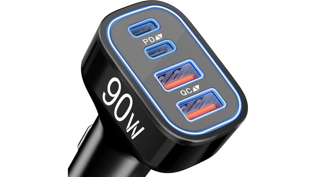 four port 90w usb c
