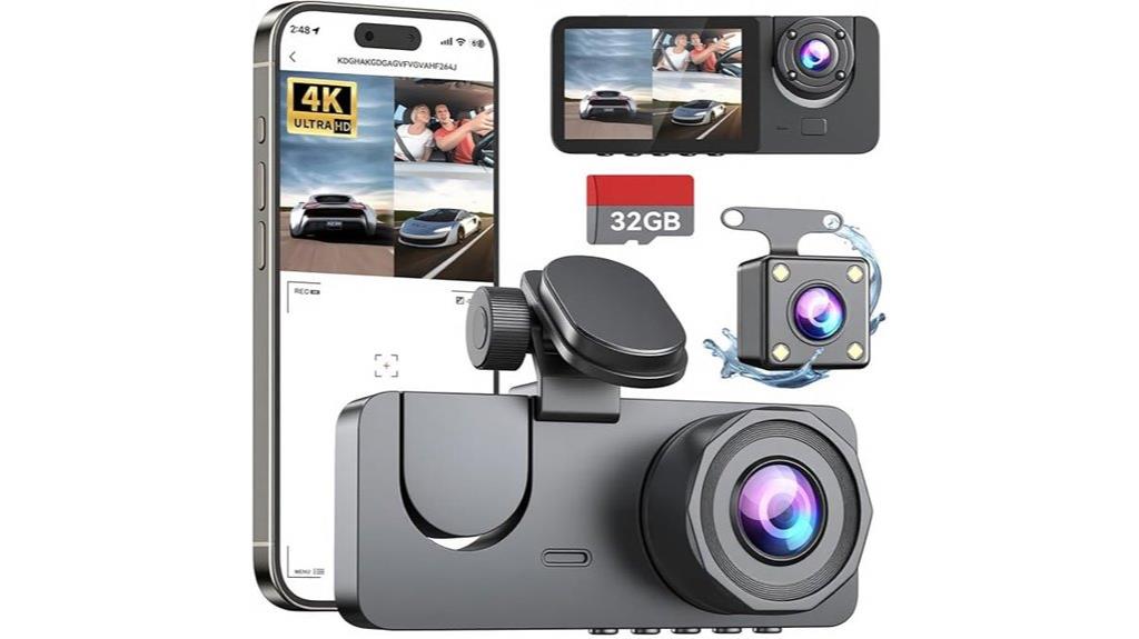 front and rear 4k camera