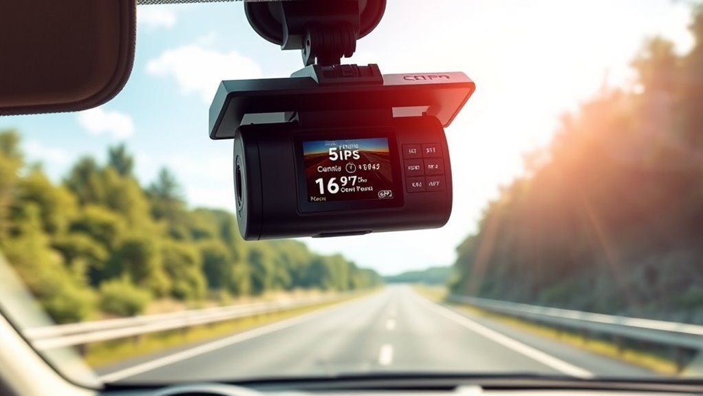 gps enabled dash cam features