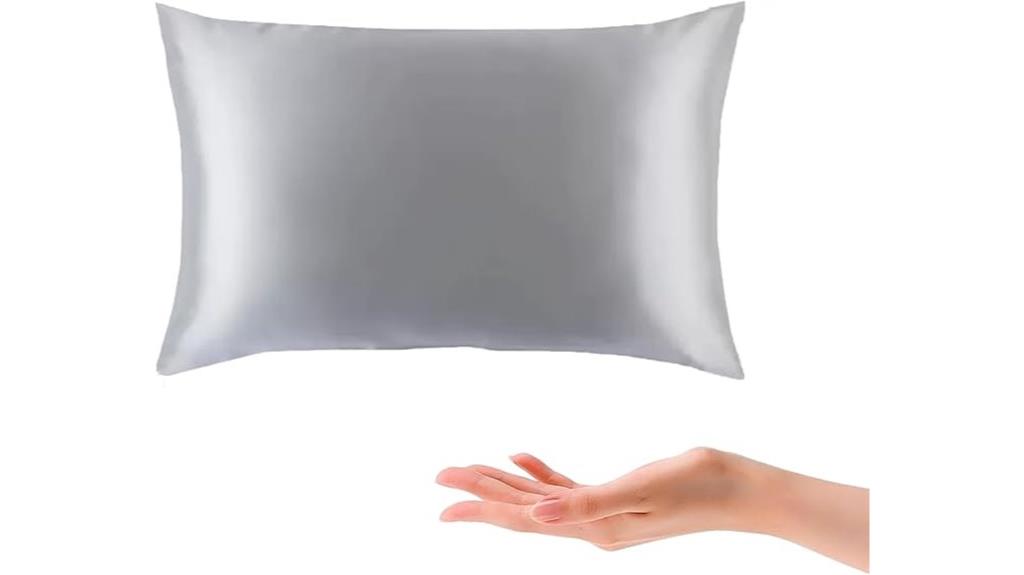 gray mulberry silk pillow