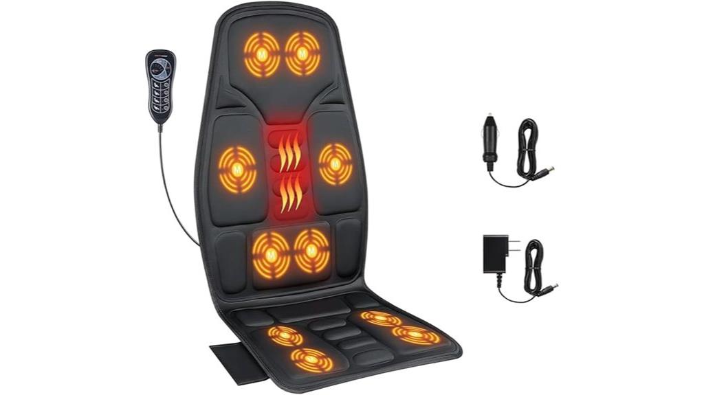 heated vibrating massage pad