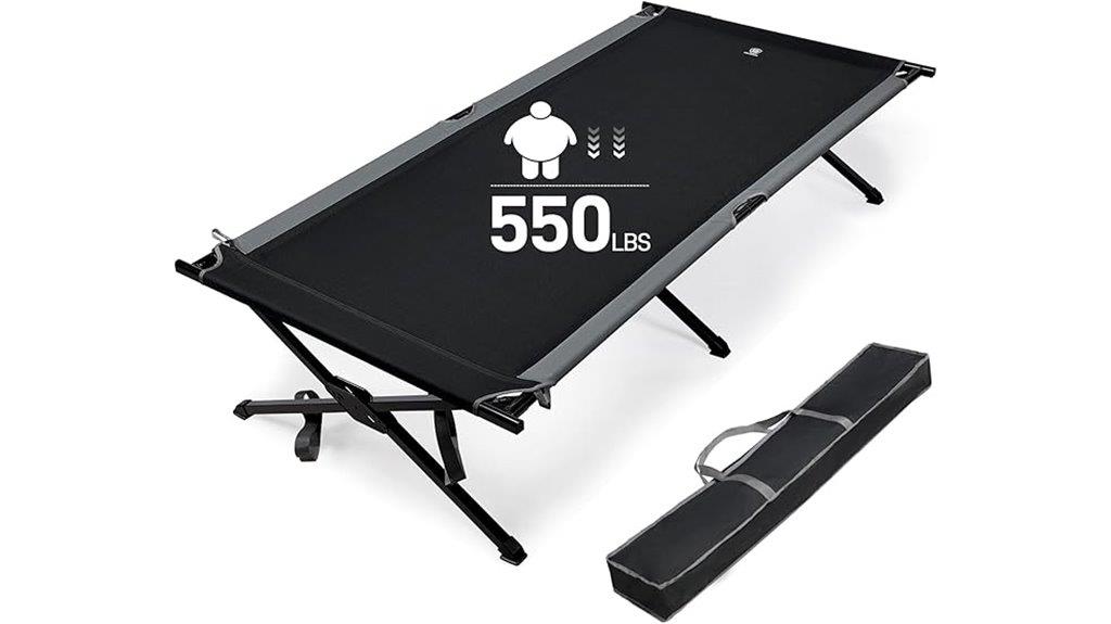 heavy duty adult camping cot