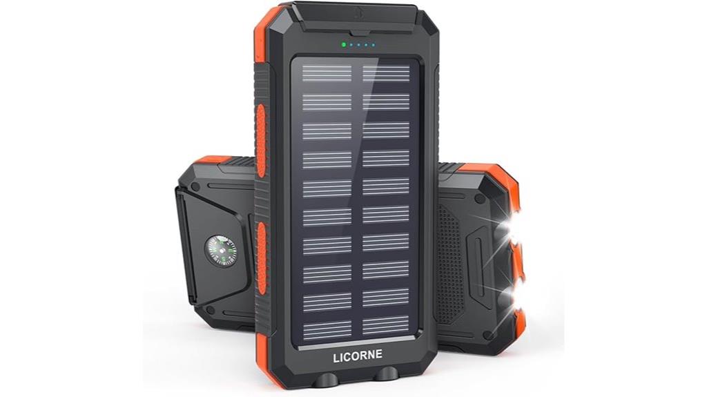 high capacity solar power bank