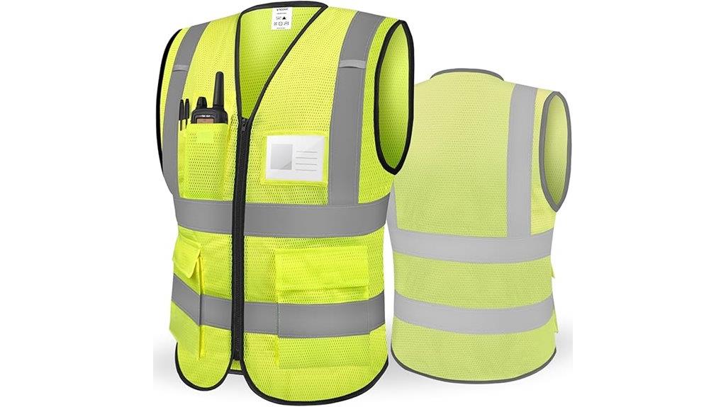 high visibility unisex safety vest